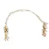 1. Tali - Delicate Gold crystal, beaded and floral headpiece thumbnail