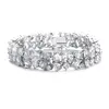 'Holly' Stunning Wedding Bracelet in Multi Shaped CZ thumbnail