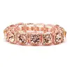 'Tansy II' Rose Gold shimmering blush colored crystals thumbnail