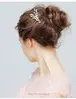 Bianca - Bridal Gold Comb with Crystal beads thumbnail