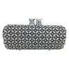 Morrocan Star Black Metal Crystal Clutch thumbnail