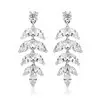 'Fern' Stunning CZ Marquis Drop Earrings thumbnail