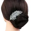 1. 'Silver Feather' Rhinestone Hair Comb thumbnail