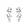 'Eternity II' Cubic Zirconia Cluster Clip On Earrings thumbnail