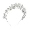 'Lexi' Silver Leaf Statement Headband thumbnail