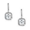 'Nina' Square Cubic Zirconia Earrings thumbnail