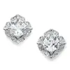 'Jasmine' Cubic Zirconia & Pavé Stud Earrings thumbnail