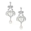 Delicate Cubic Zirconia Chandelier Bridal  Earrings thumbnail