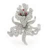 'Mille Fleurs' Ruby Lily Brooch thumbnail