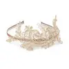 Vintage Inspired Champagne Lace & Pearl Headband thumbnail