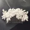1. 'Chloe' Beaded Lace Bridal Hair Comb - Ivory thumbnail