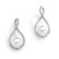 'Eternity Symbol' Cubic Zirconia Earrings