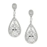 'Halo' Cubic Zirconia Event Earrings