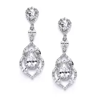 'Camilla' Cubic Zirconia Event Earrings