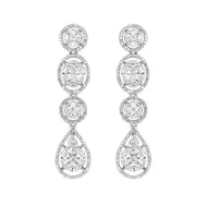 'Glam II' Cubic Zirconia Event Earrings