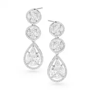 'Glam' Cubic Zirconia Event Earrings