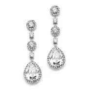 'Sara II' Cubic Zirconia Event Earrings