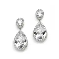 'Arabella' Cubic Zirconia Earrings - Clip On