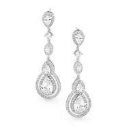 'Olympia II' Cubic Zirconia Event Earrings