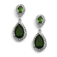 'Celebration' Earrings - Emerald Green