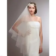 'Garland' Lace Bridal / Debutante Veil - Ivory
