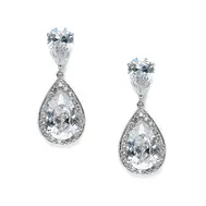 Brilliant Double Teardrop Event Earrings