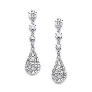 'Gabby' Cubic Zirconia Event Dangle Earrings