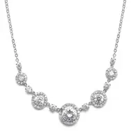 'Vivienne' Cubic Zirconia Circles Necklace