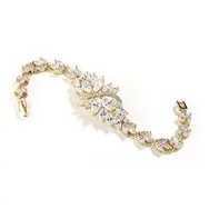 'Emma' Cubic Zirconia Event Bracelet - Gold