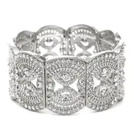 Art Deco Filigree Stretch Bracelet