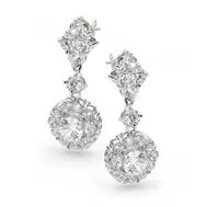 'Eva' Cubic Zirconia Event Earrings