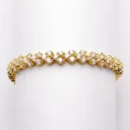 'Jessica' Cubic Zirconia Event Bracelet - Gold