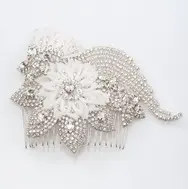 'Indi' Crystal Rhinestone Wedding Hair Comb by Nestina