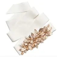 Gold Leaf 'Chloe' Bridal Belt Sash by Stephanie Browne 