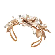 Gold Leaf 'Fiorentina' Cuff by Stephanie Browne