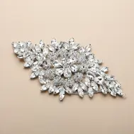 1. 'Loretta' Crystal Wedding Head Jewel thumbnail