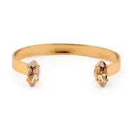 'Aura' Golden Shadow Cuff in Gold by Ronza George