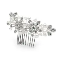 'Bella' Pearl & Crystal Bridal Hair Comb