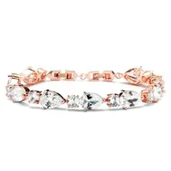 'Zoe' Rose Gold and Cubic Zirconia Bracelet 