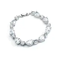 'Zoe' Silver and Cubic Zirconia Bracelet