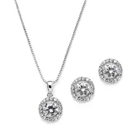 'Belinda' Silver Earrings & Pendant Set 