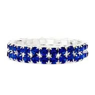 'Emily' Royal Blue Stretch Bracelet