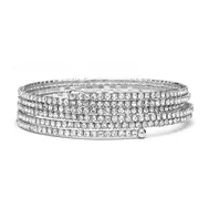 'TARA II' Silver Coil Bracelet