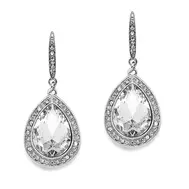 'PHOEBE' Pear Shaped Earrings with Crystal Accents