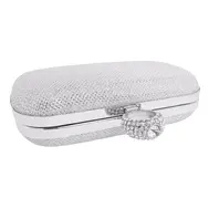 Silver 'Pill Box' Clutch