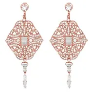 'Paris' Chandelier Rose Gold Event Earrings by Stephanie Browne