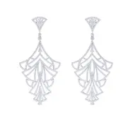 Empire Earrings in Silver by Stephanie Browne 