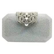 Shanghai Nights -  Silver Clutch