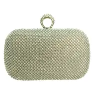 Silver Sparkle 'Pill Box' Clutch