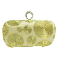 'Swirls' - Gold Clutch